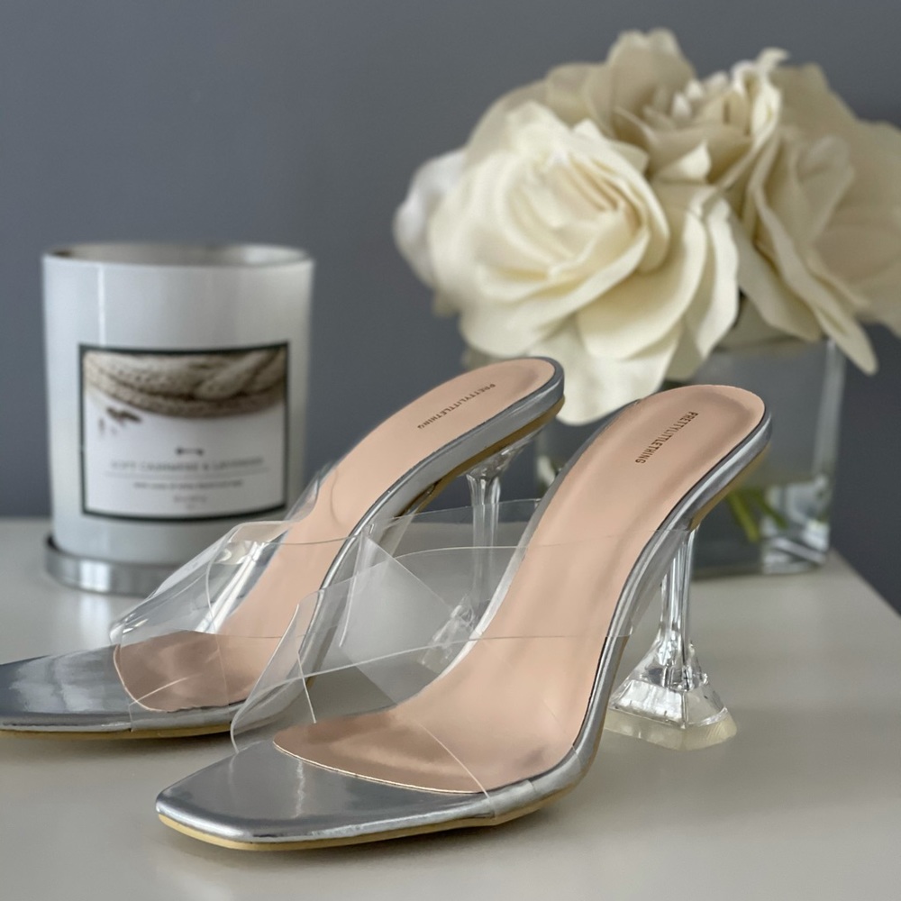 PrettyLittleThing Square Toe Heels